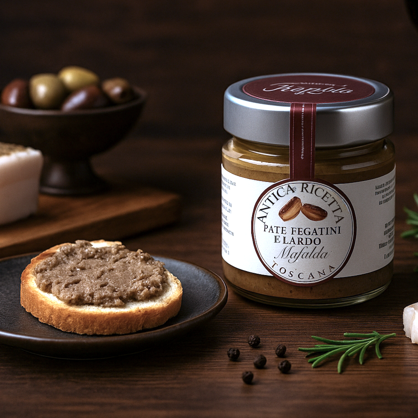 Patè di Fegatini e Lardo Mafalda