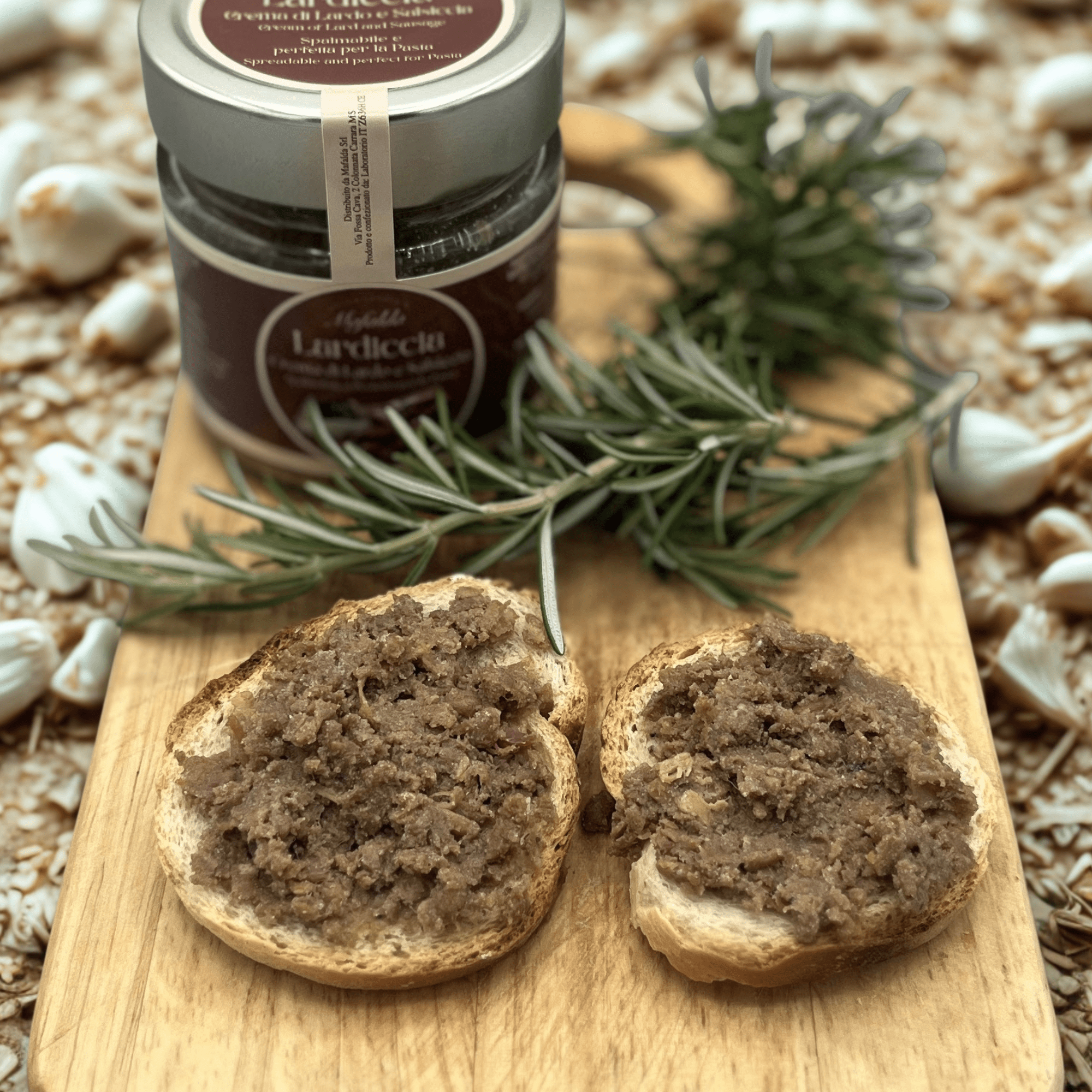 Lardiccia: crema di Lardo, Salsiccia e Castagne - anticalarderiamafalda.com