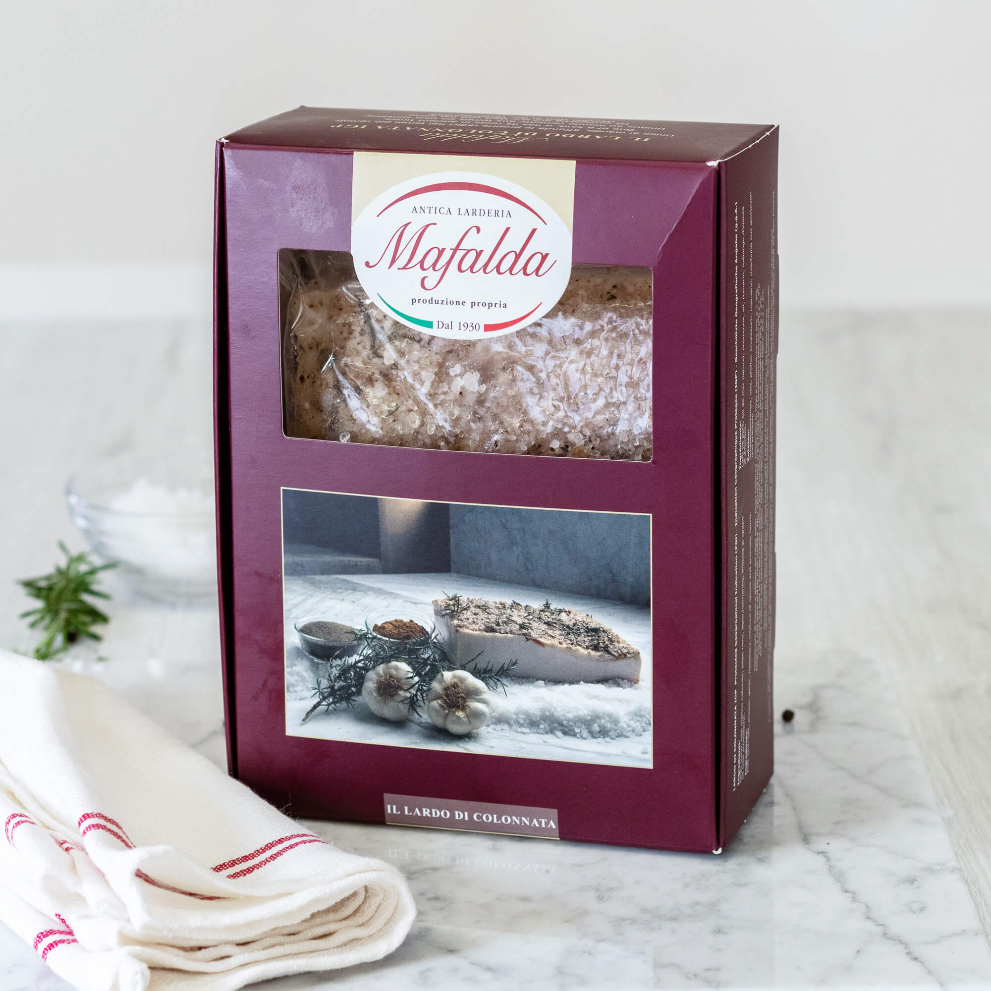 lardo di colonnata con canovaccio