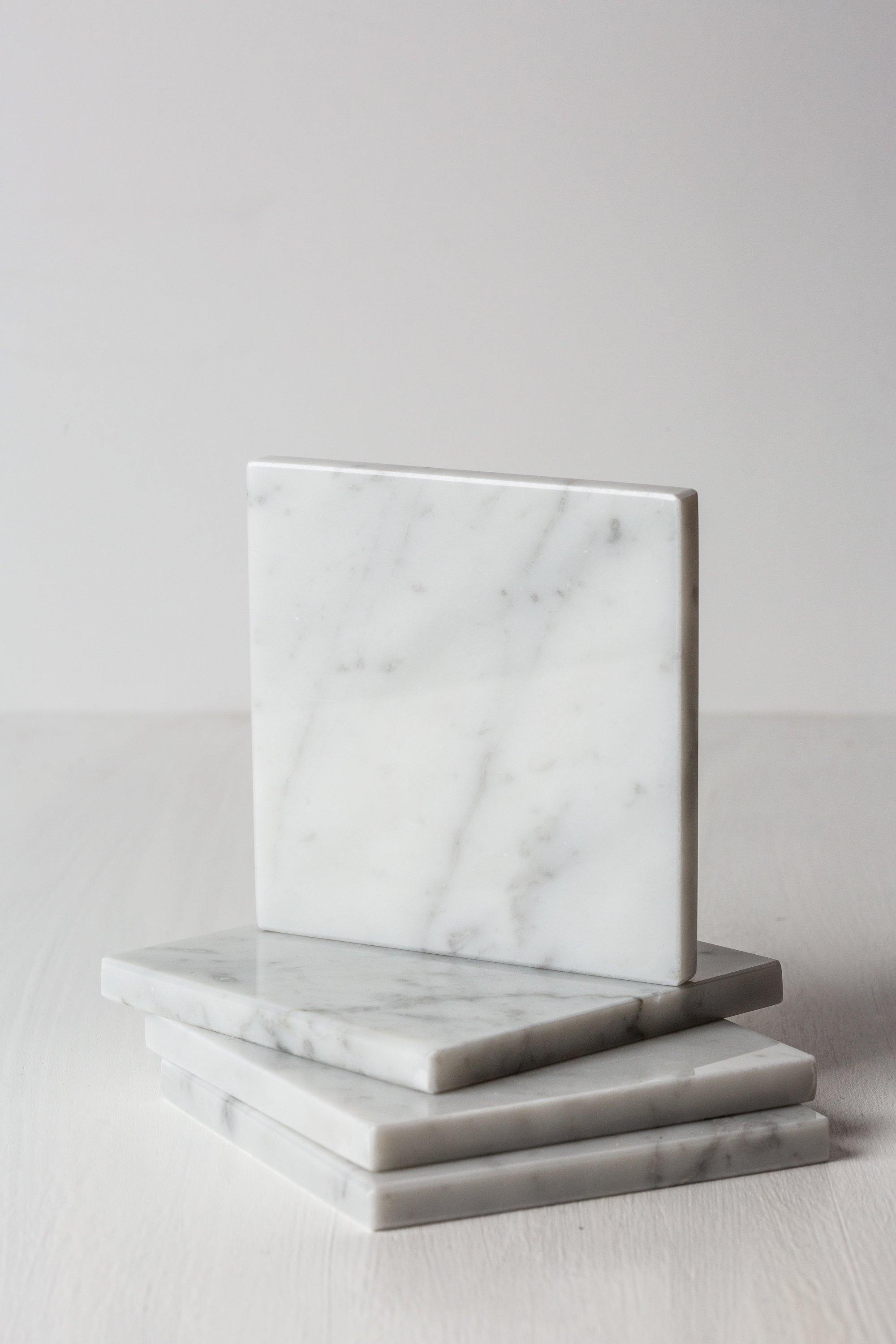 sottobicchieri Marmo di Carrara