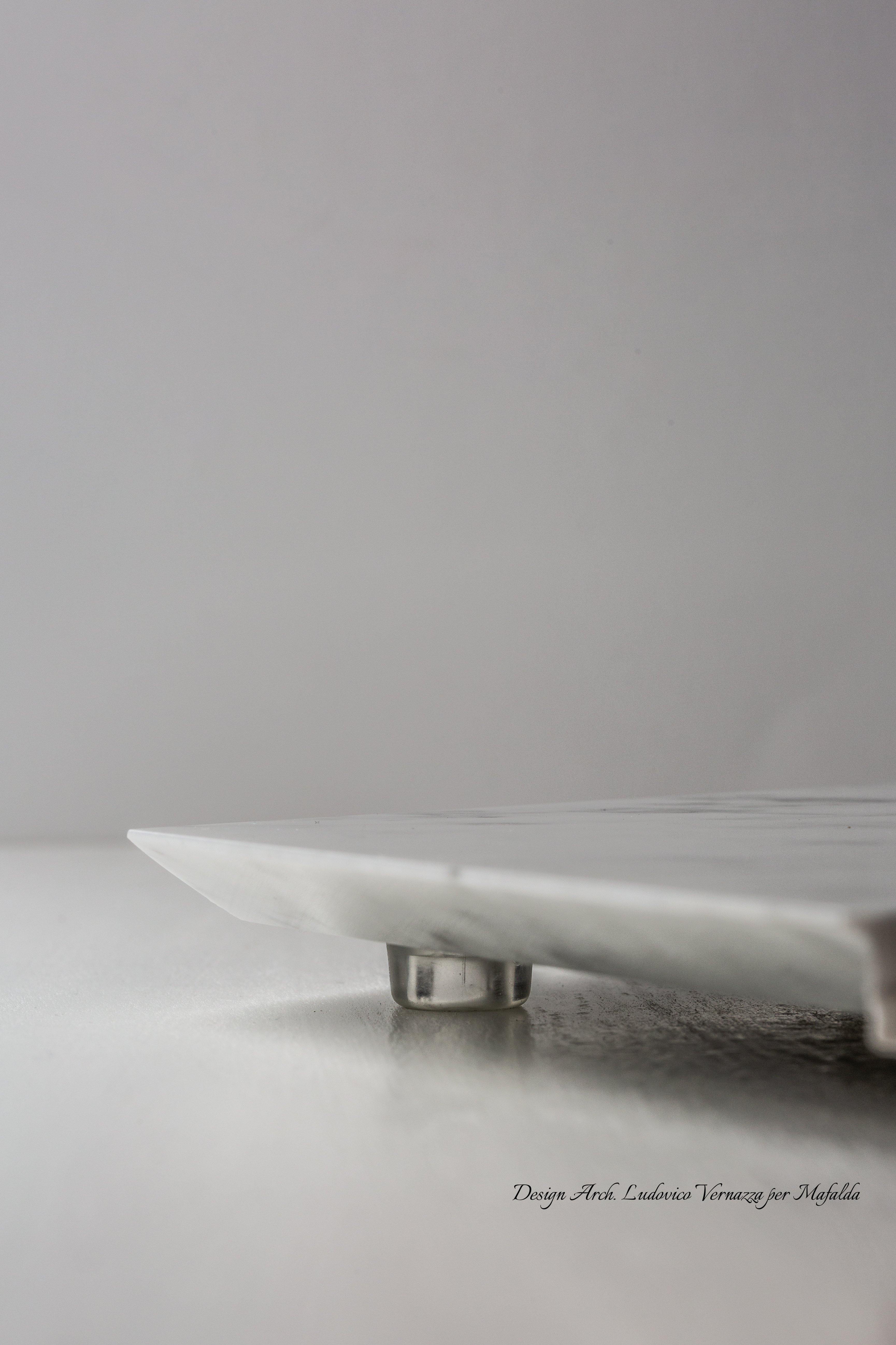 vassoio esagonale marmo di carrara