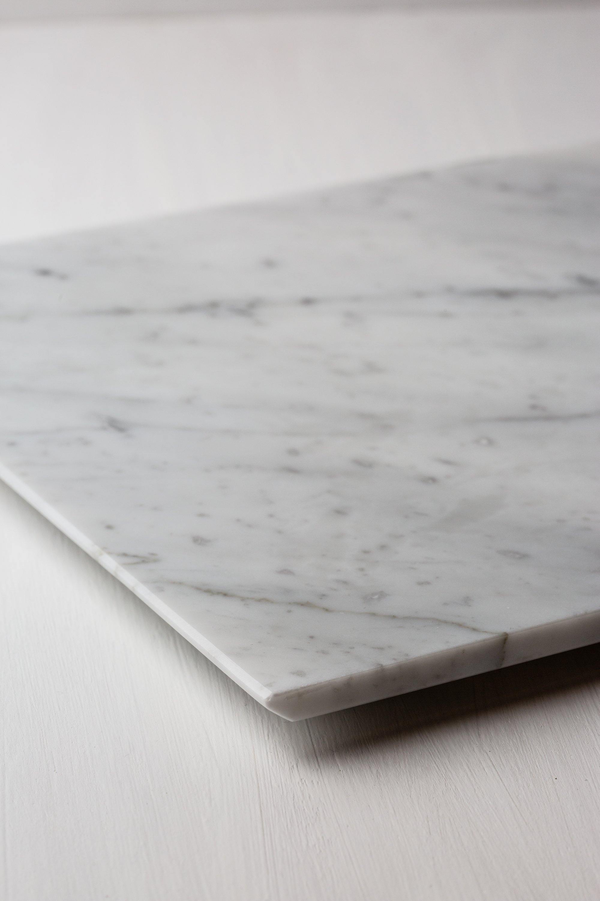 vassoio senza bordi marmo di carrara