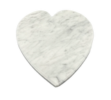 Sottopentola forma cuore Marmo Bianco Cattani lucido - Carrara