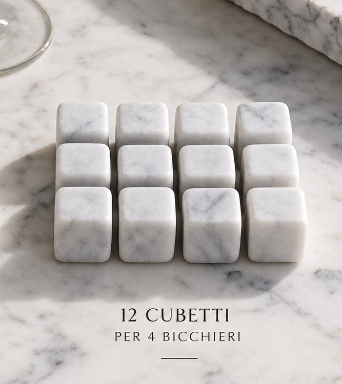 Cubetti Refrigeranti in Marmo di Carrara
