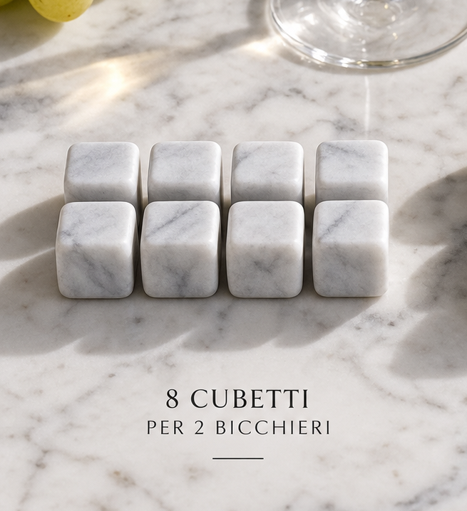 Cubetti Refrigeranti in Marmo di Carrara