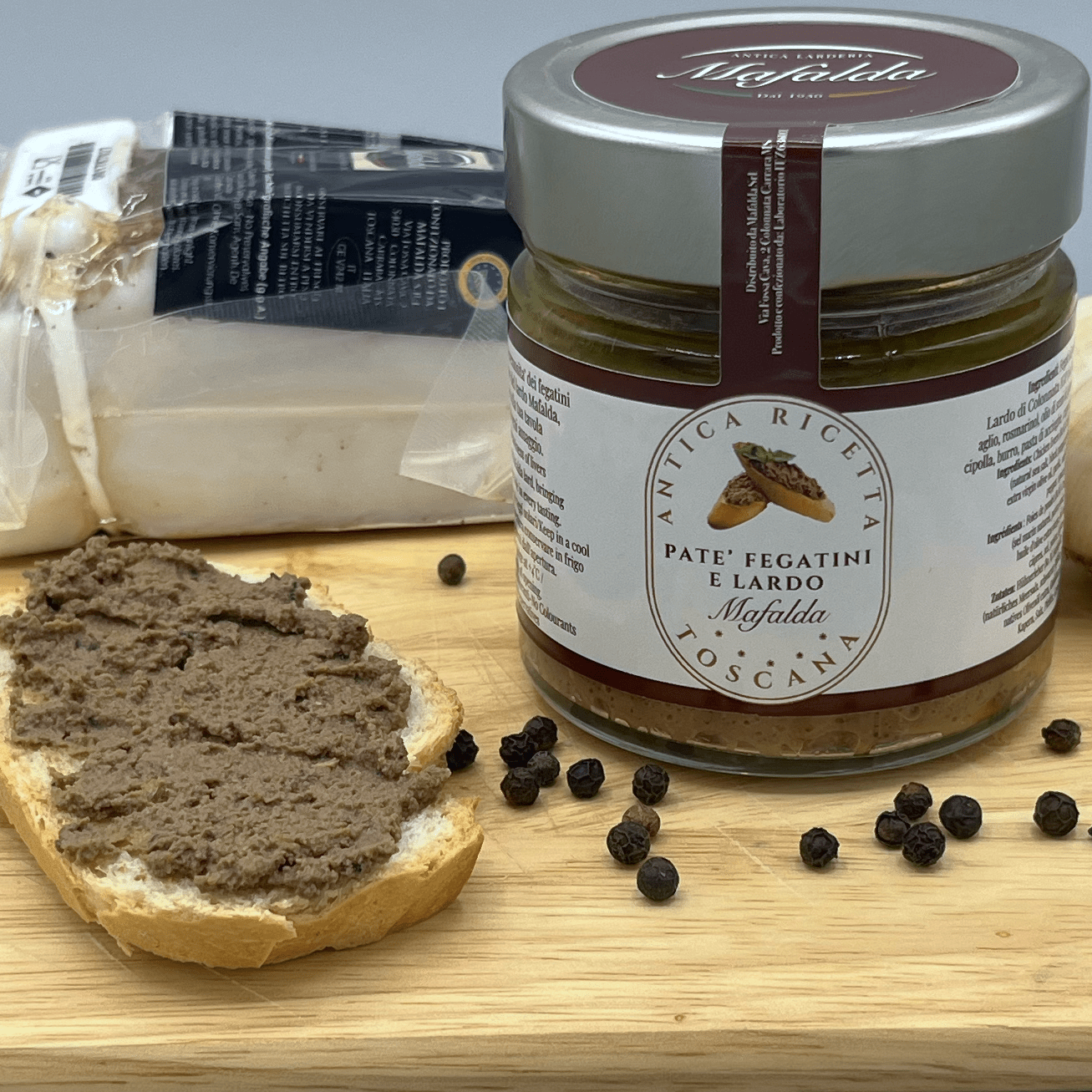 patè fegatini e lardo