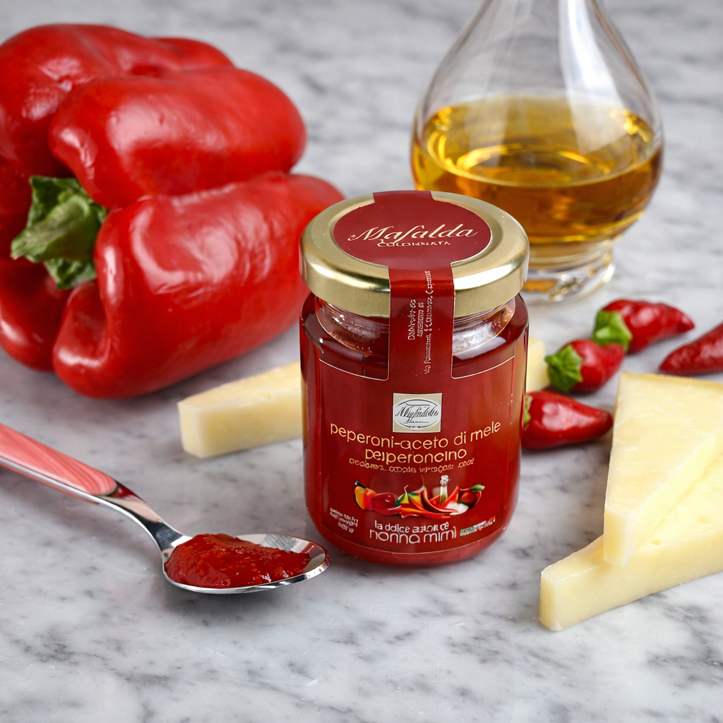 Salsa dolce di nonna Mimì - Peperoni, aceto di mele e peperoncino