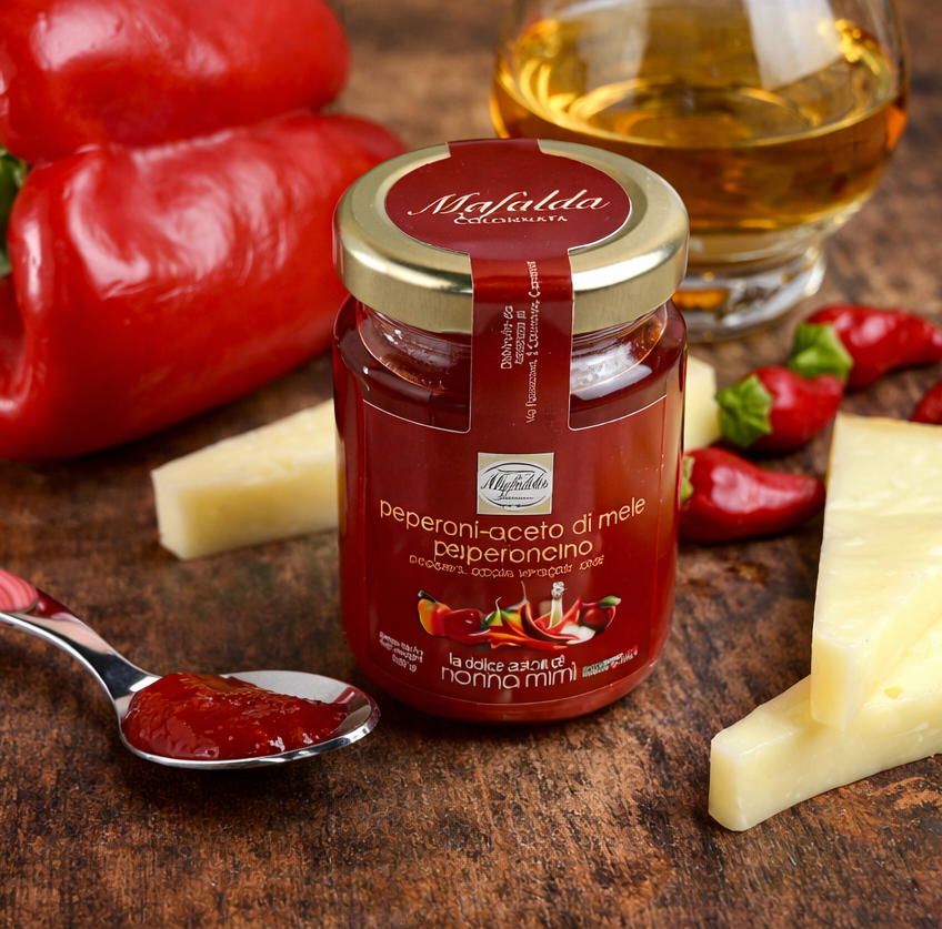 Salsa dolce di nonna Mimì - Peperoni, aceto di mele e peperoncino