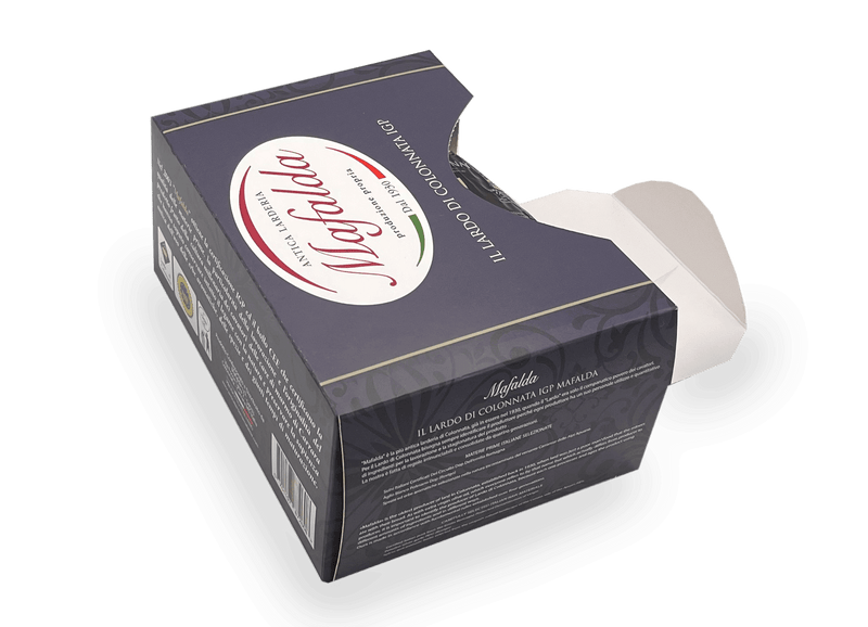BOX LARDO DI COLONNATA IGP MAFALDA 500 gr - anticalarderiamafalda.com