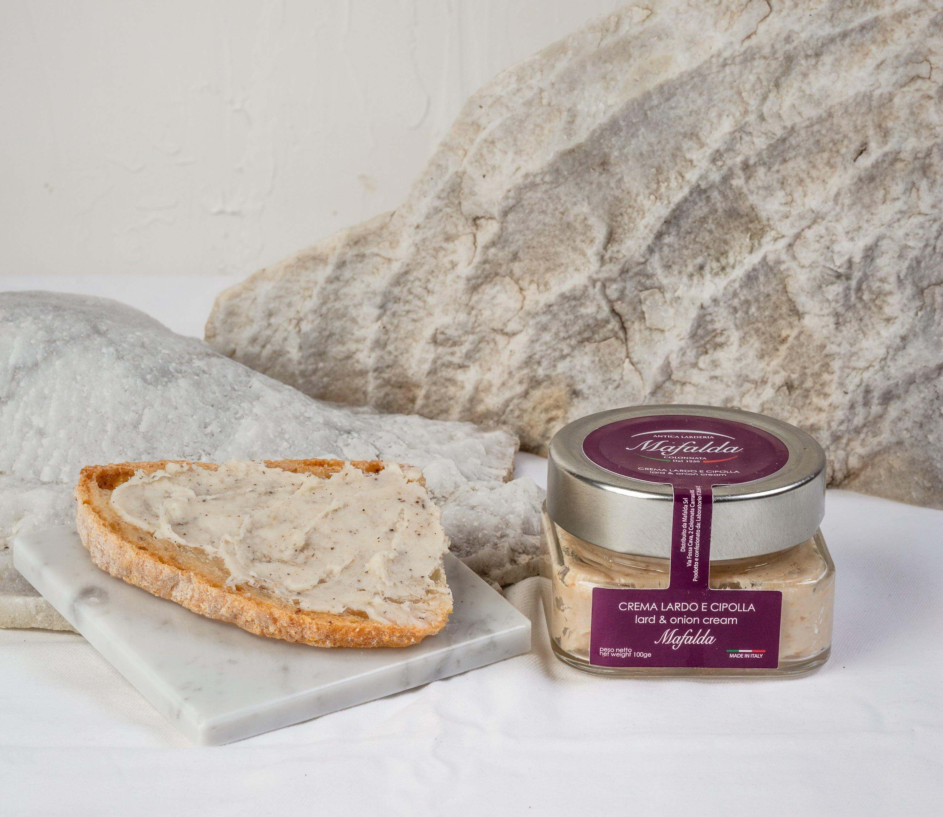 crema di lardo e cipolla