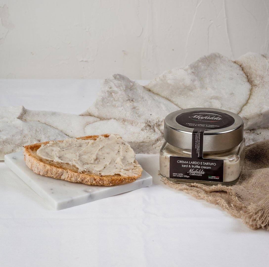 crema di lardo e tartufo