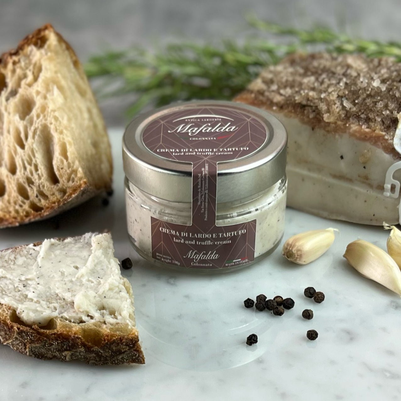crema di lardo e tartufo