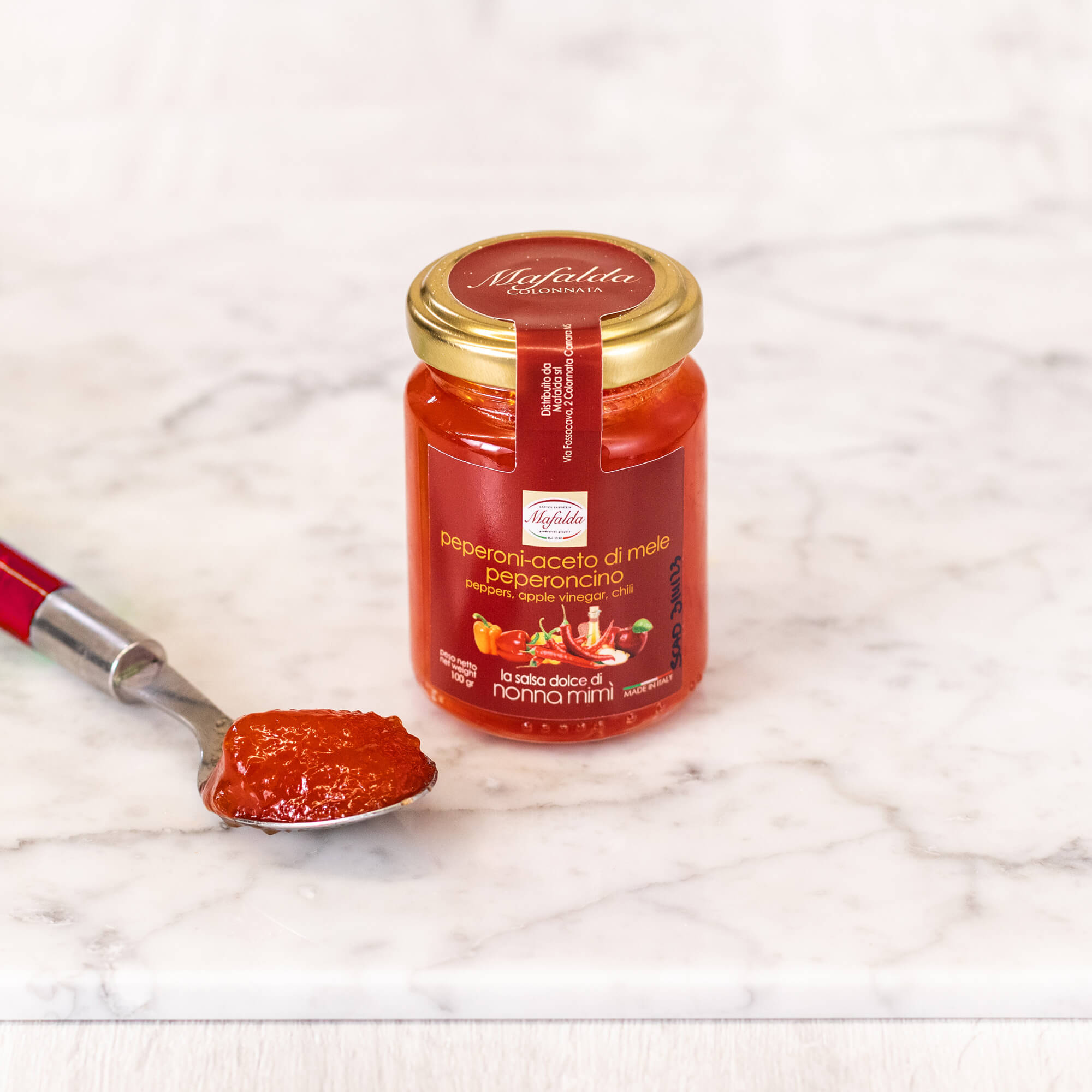 Salsa dolce di nonna Mimì - Peperoni, aceto di mele e peperoncino - anticalarderiamafalda.com