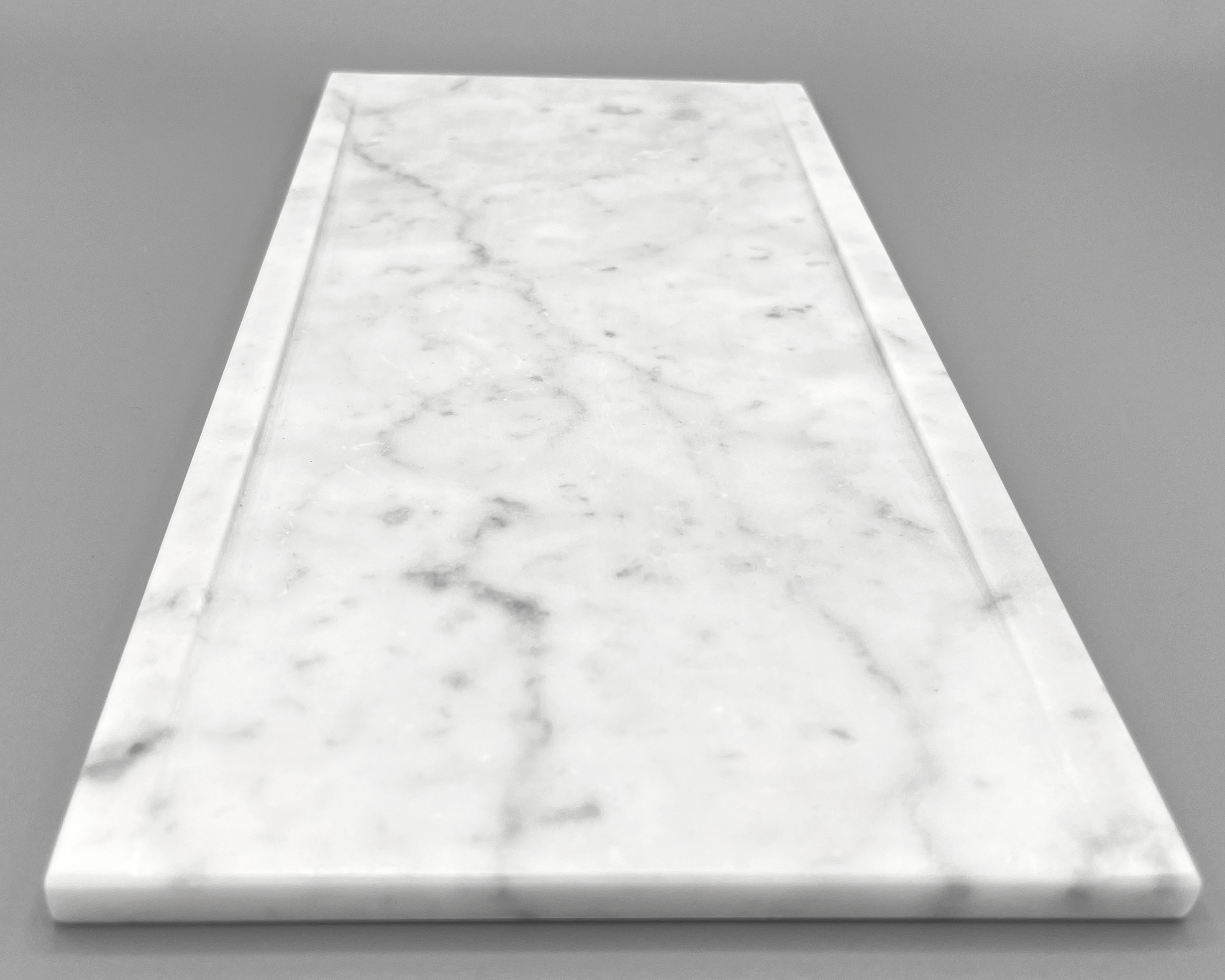 Vassoio Portagioielli In Marmo Naturale Volakas Bianco, 25x15x3cm, Elegante Decorazione Da Toeletta Per Casa E Caffetteria