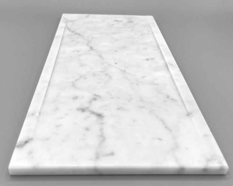 Vassoio borders Marmo Bianco Cattani - Carrara - anticalarderiamafalda.com