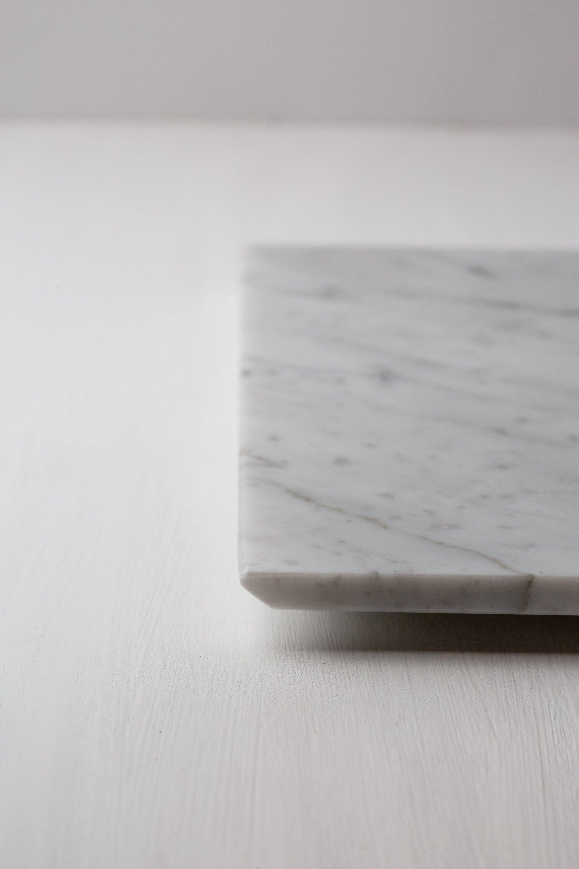Vassoio smooth Marmo Cattani - Carrara - anticalarderiamafalda.com